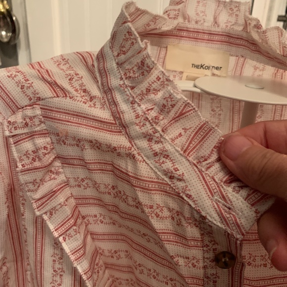 The Korner for Anthropologie ruffle neck blouse. Worn‎ 1x - Picture 4 of 6
